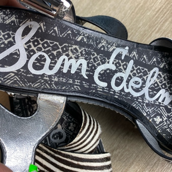 Sam Edelman platform shoes Black  With White - Picture 2 of 7